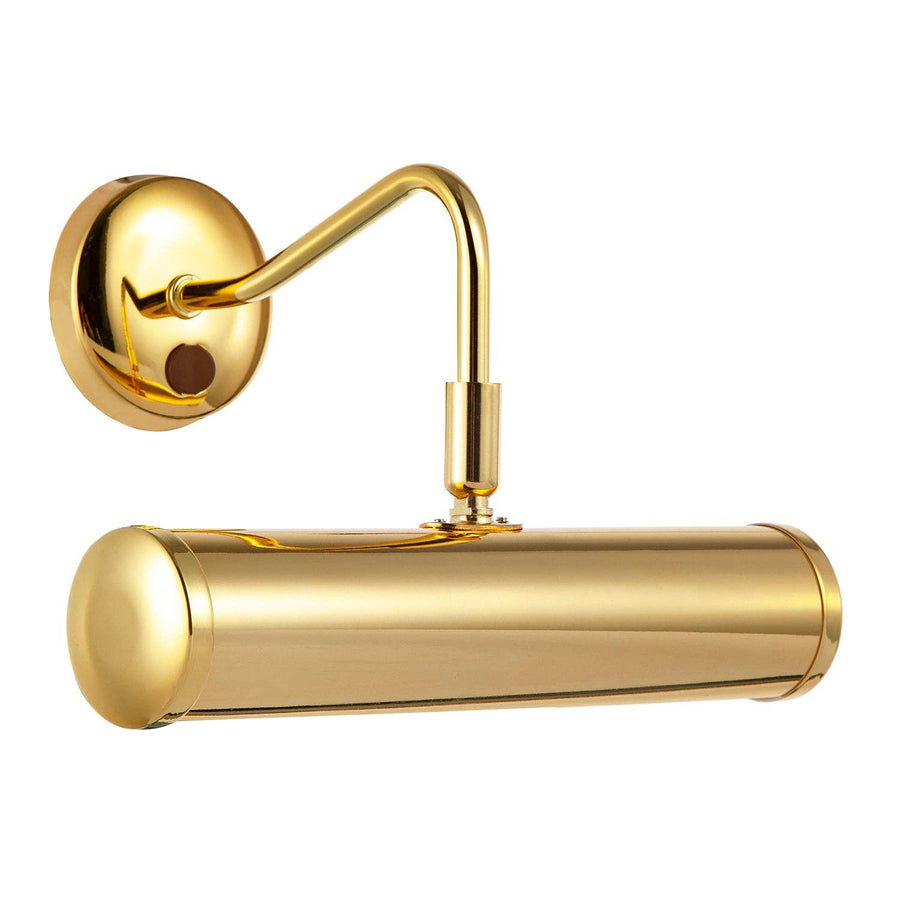 Maison Picture Light — Polished Brass, Swan Neck