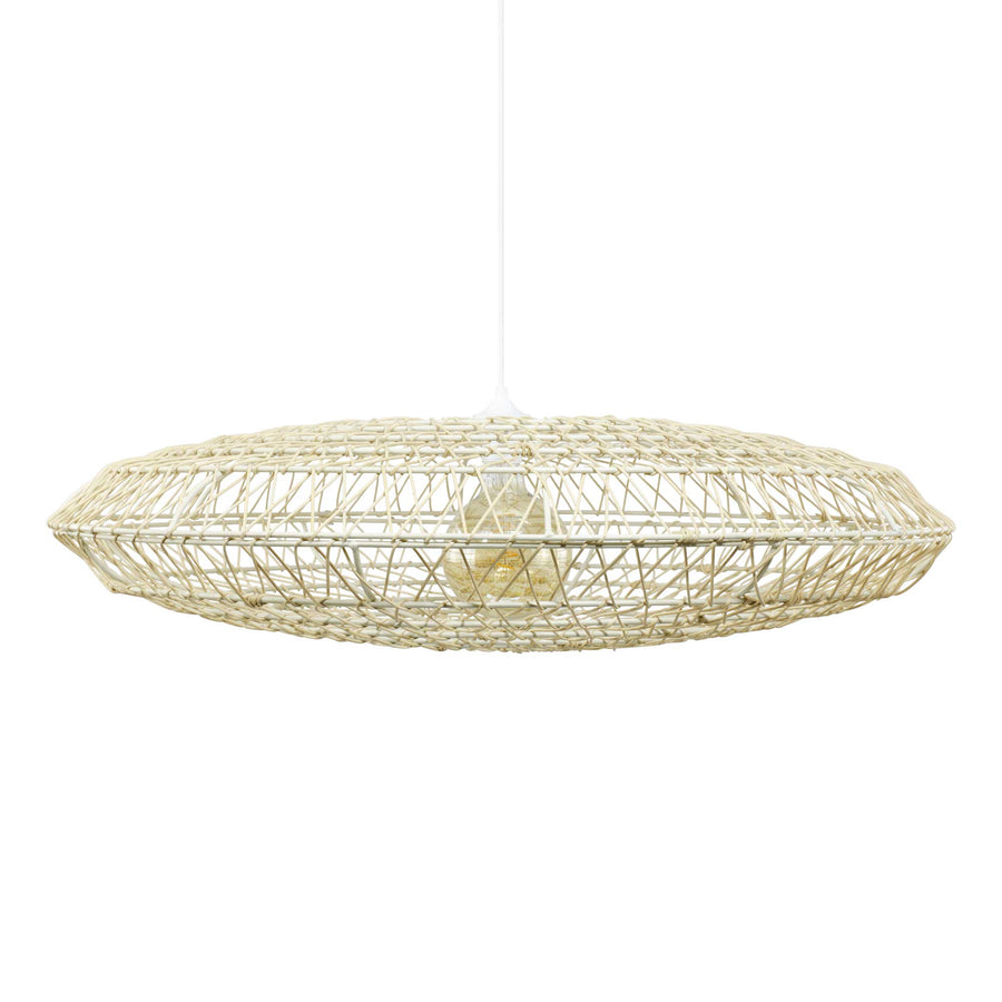 Nanzo XXL Rattan Pendant Light — Natural Woven, 85cm
