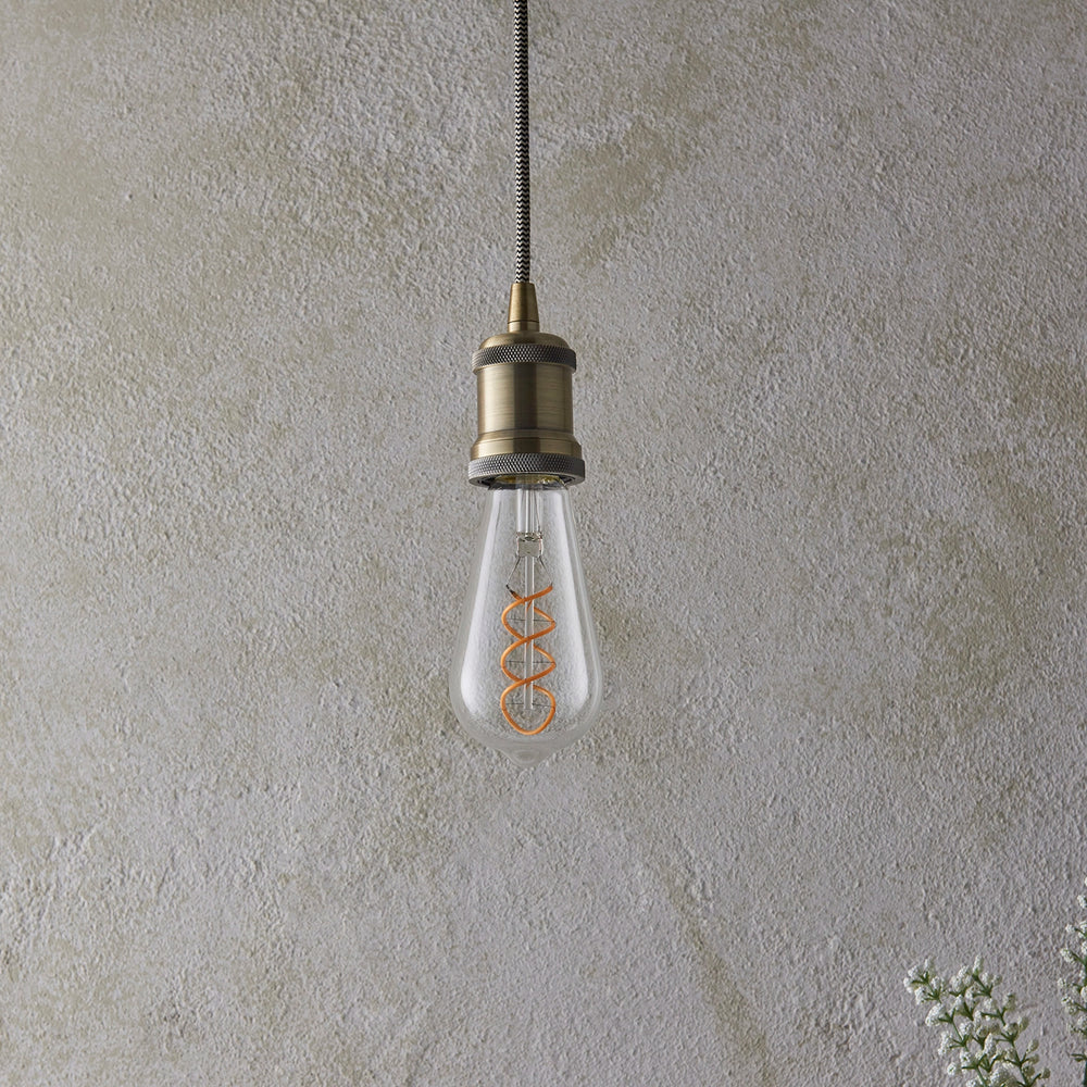 Clear detail on Helios Double Spiral E27 LED Bulb — Warm White, Dimmable