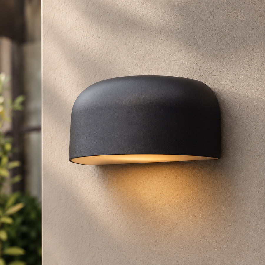 Arcus Outdoor Wall Light — Matt Black, Danish Design