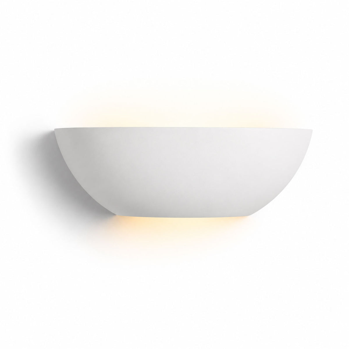 Bianca Paintable Up/Down Wall Light — Plaster, White