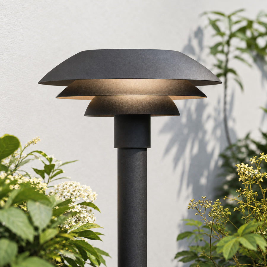 DL20 Outdoor Path Light — Matt Black, 80cm