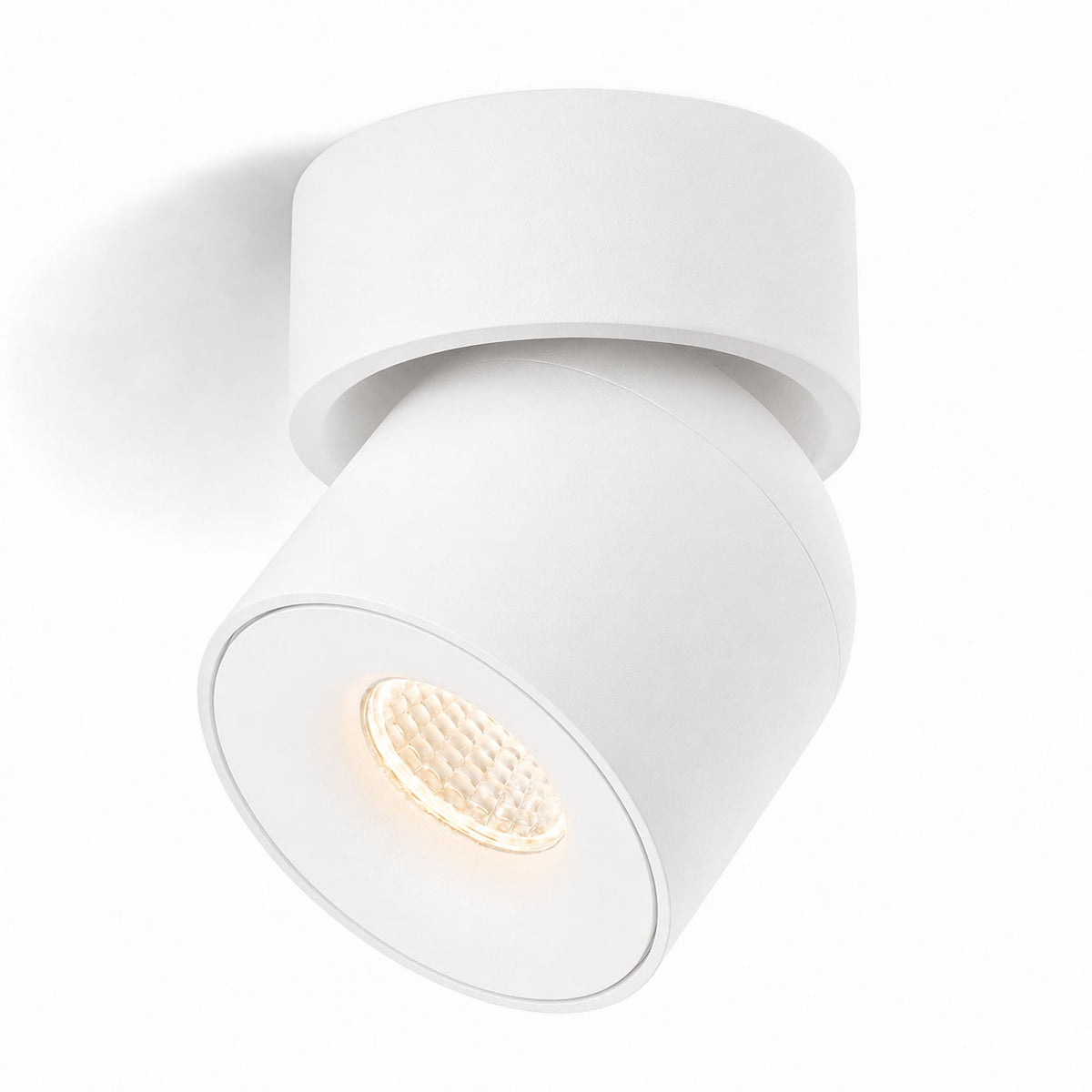 Renzo Rotatable 360° LED Spot Light — Dimmable, Warm White, Matt White