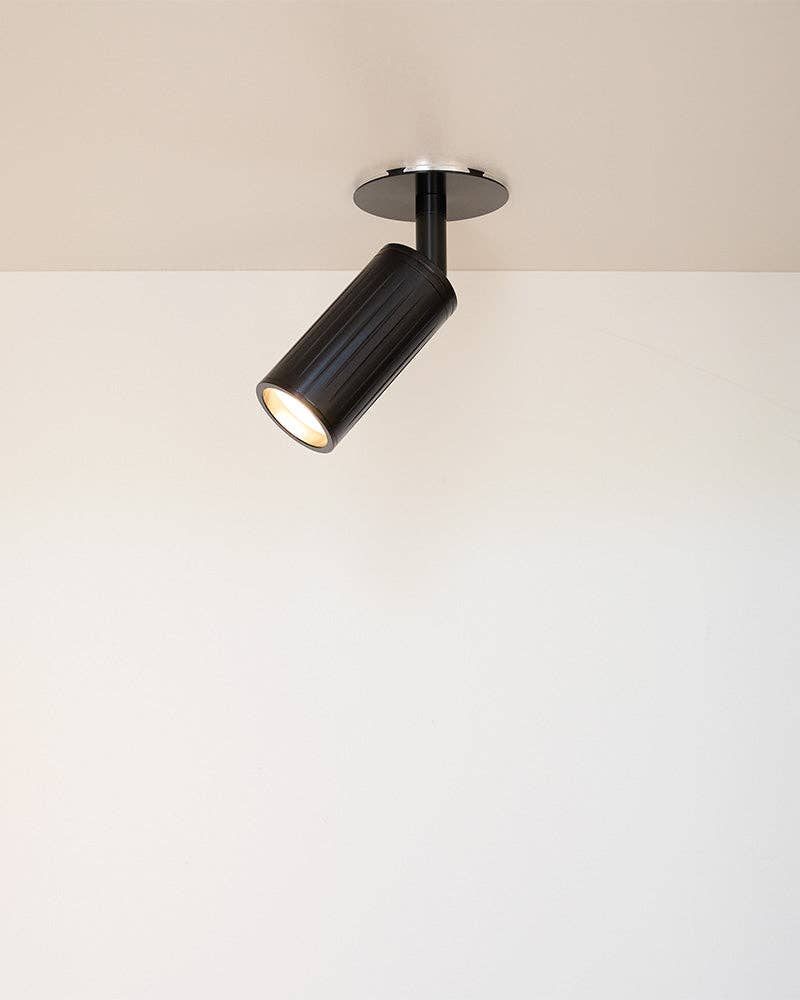 Luminar Box Mount Ceiling Spotlight — Black