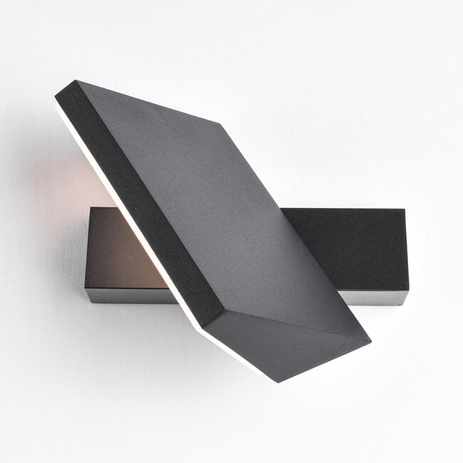 Renzo Adjustable Outdoor LED Wall Light — Black detail