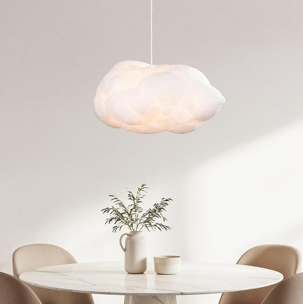 Nuvola Cloud Pendant Light — White, Medium in a room
