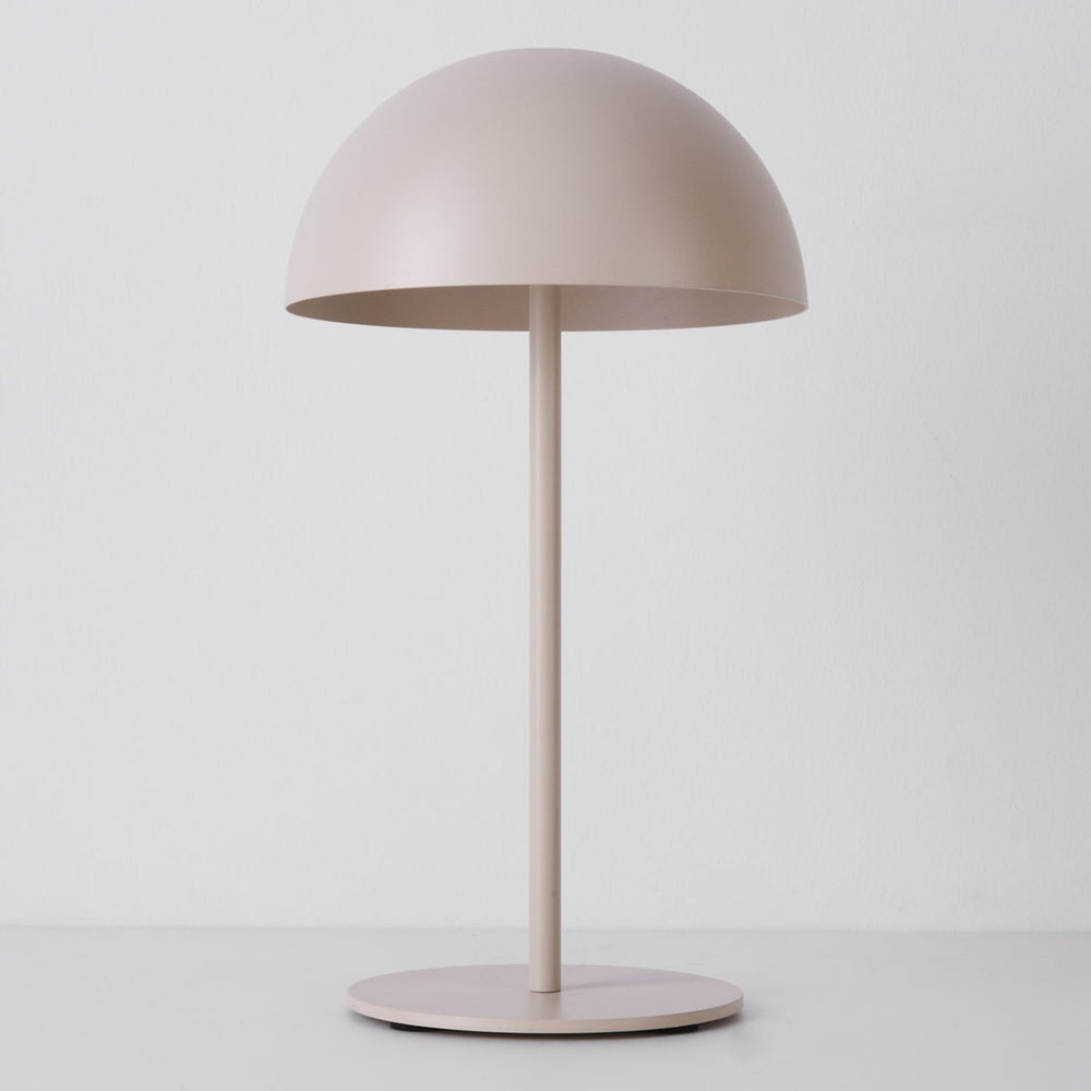 detail on Fungo Rechargeable Mushroom Table Lamp — Beige