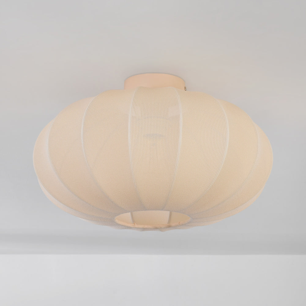 Light beige detail on Aya Fabric Ceiling Light — Beige, 38 cm