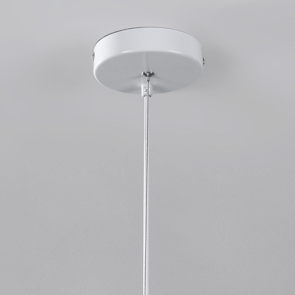 White detail on Senja Cloud Stone-Effect Pendant Light — White, 80 cm