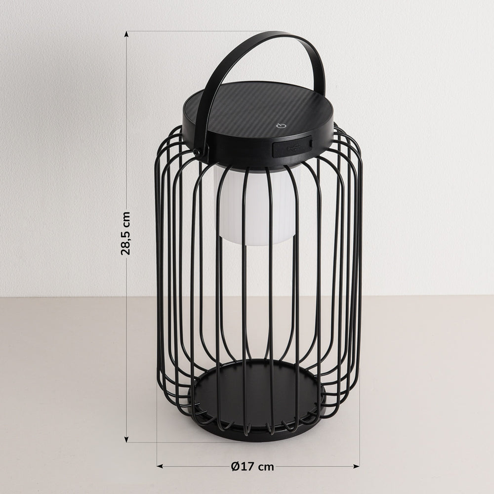 detail on Glow Solar Lantern — Black