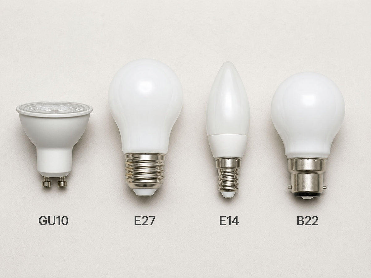 GU10 vs E27 (bulb fittings explained)