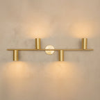 Koza 4-piece antique wall light set in living room setting