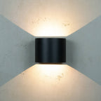 Mars Outdoor Wall Light — Matt Black, Up & Down LED