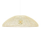 Natipe XXL Rattan Dome Pendant — Natural Woven, 85cm
