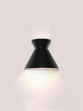 Kiro Ceramic Wall Light — Simple Black, Small