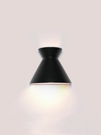 Kiro Ceramic Wall Light — Simple Black, Large