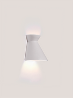 Kiro Ceramic Wall Light — Pure White, Small