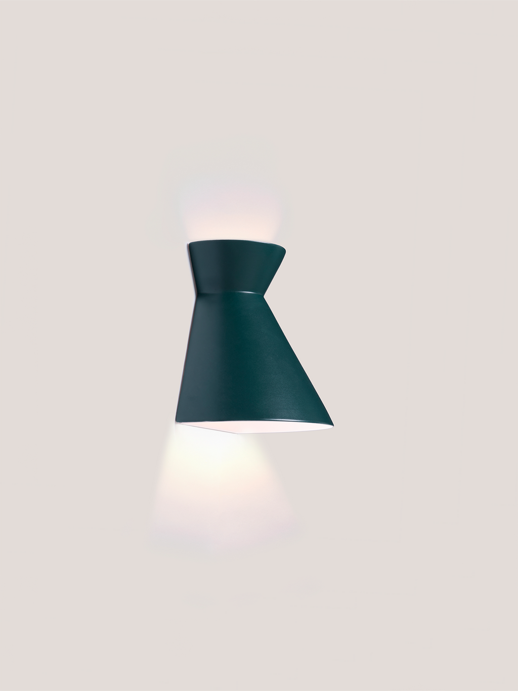 Kiro Ceramic Wall Light — Midnight Green, Small