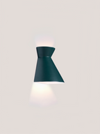 Kiro Ceramic Wall Light — Midnight Green, Large