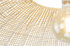 Natipe XXL Rattan Dome Pendant — Natural Woven, 85cm