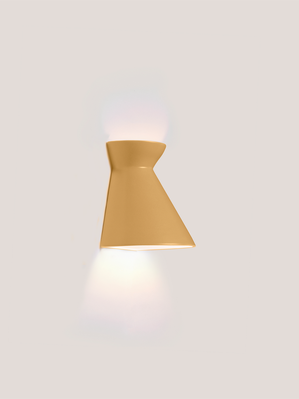 Kiro Ceramic Wall Light — Babouche Yellow, Small