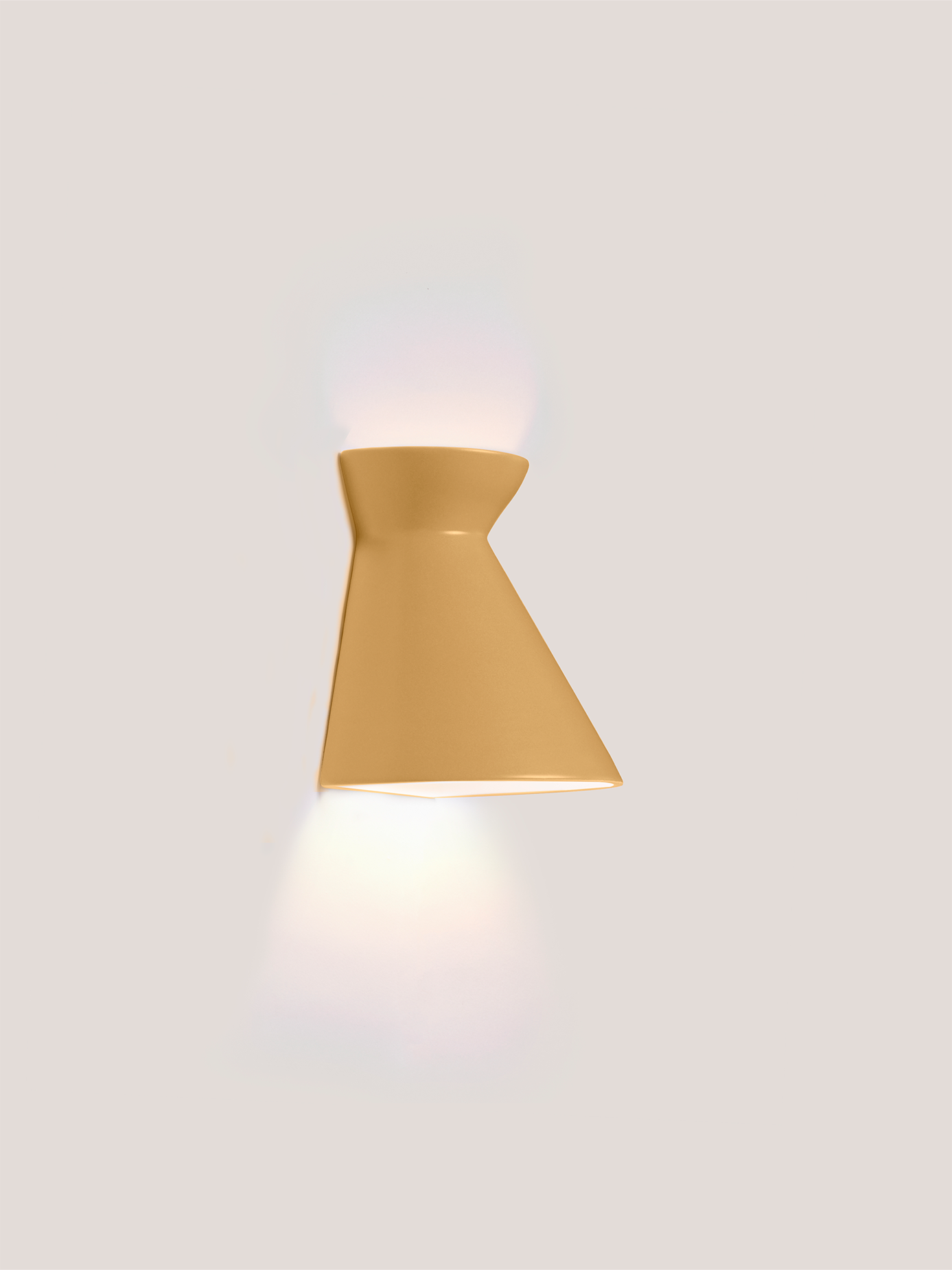 Kiro Ceramic Wall Light — Babouche Yellow, Small