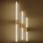 Akra Antique LED Wall Light — Antiqued Metal, 60cm