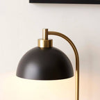 Aimee Black & Gold Task Table Lamp with Marble Base