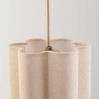 Liora 3-Light Linen Pendant Light — Beige