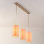Liora 3-Light Linen Pendant Light — Beige