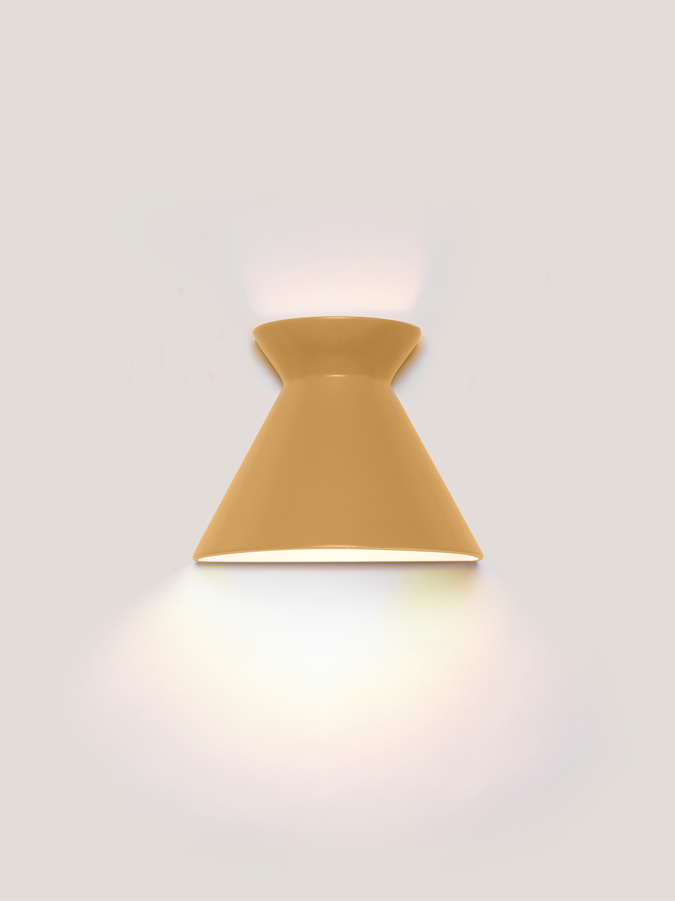 Kiro Ceramic Wall Light — Babouche Yellow, Small