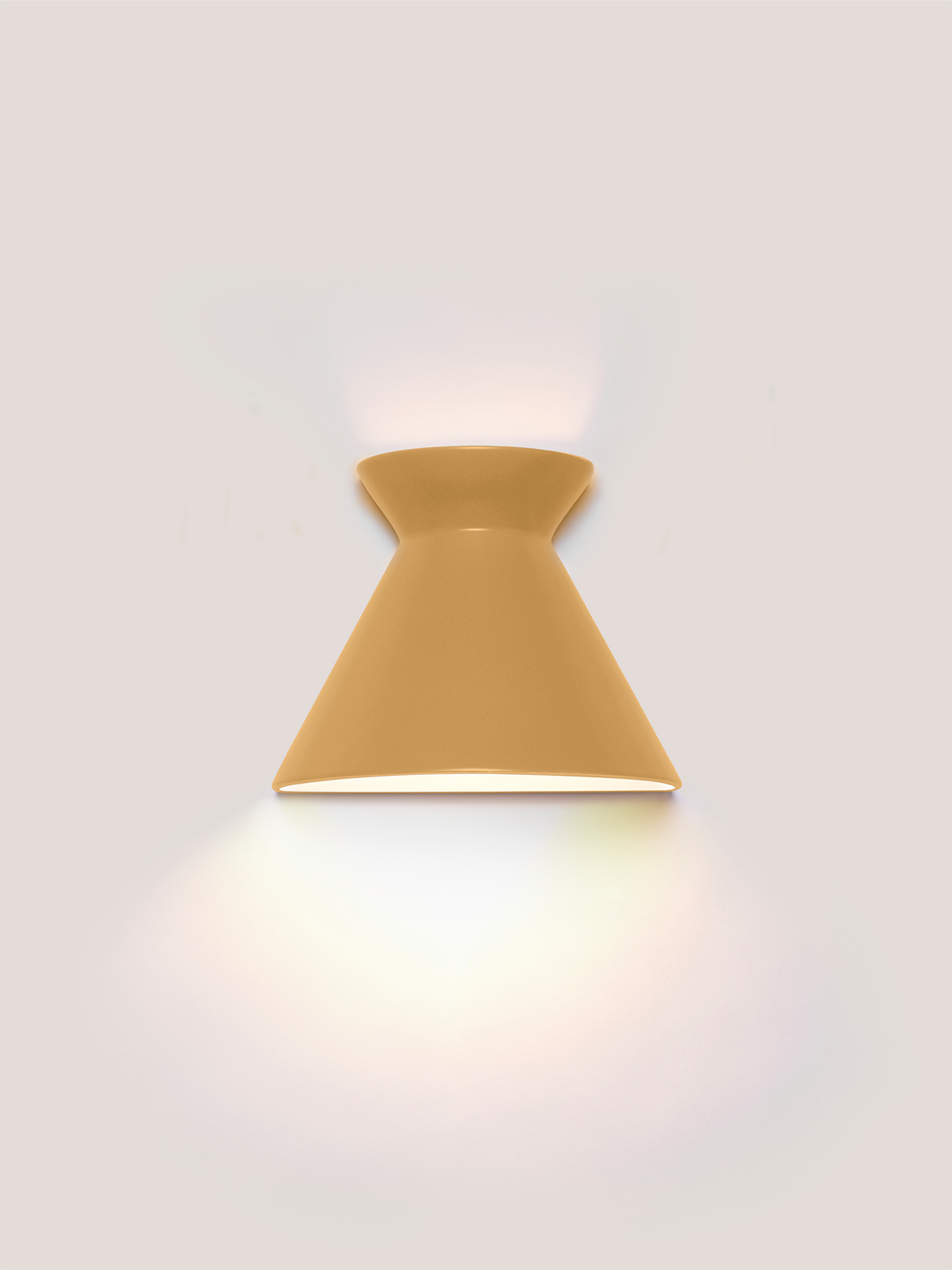 Kiro Ceramic Wall Light — Babouche Yellow, Large