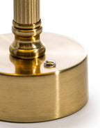 Lira portable table lamp illuminated showing warm ambient light