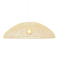 Natipe XXL Rattan Dome Pendant — Natural Woven, 85cm