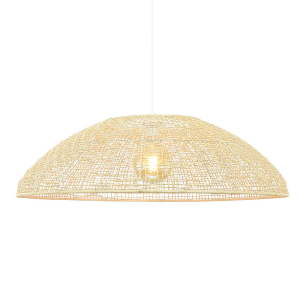 Natipe XXL Rattan Dome Pendant — Natural Woven, 85cm