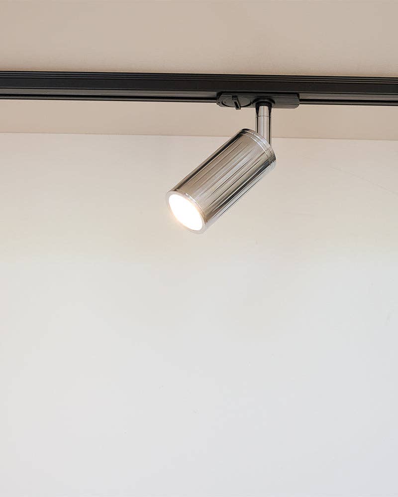 Steel detail on Luminar Track Mount Spotlight — Steel