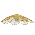 Andène Rattan Daisy Pendant — Natural, 85cm