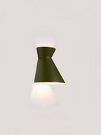 Kiro Ceramic Wall Light — Moss Green, Small