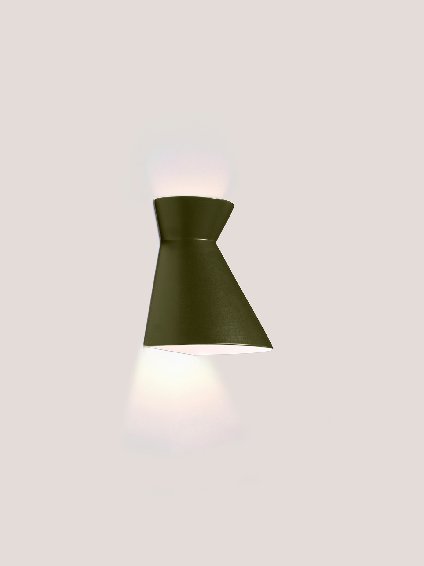 Kiro Ceramic Wall Light — Moss Green, Small