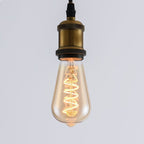 Lumara Spiral Filament E27 Bulb — 1800K, Amber Glass
