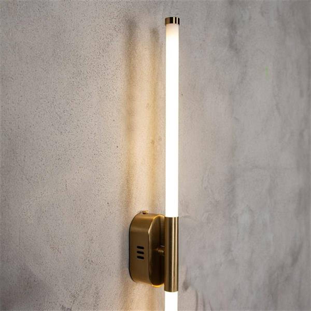 Akra Antique LED Wall Light — Antiqued Metal, 100cm