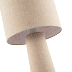 Arvid Linen Floor Lamp — Oatmeal, Fabric Drum Shade