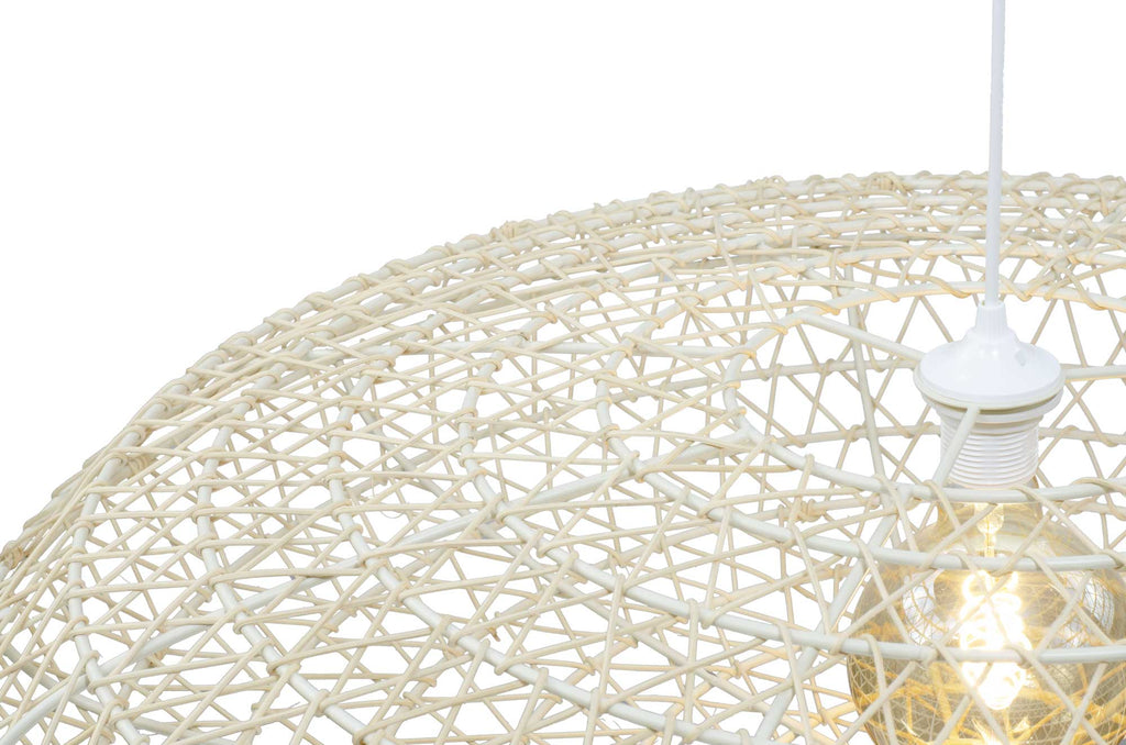 Nanzo XXL Rattan Pendant Light — Natural Woven, 85cm