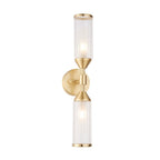 Apollo Gold & Glass Double Wall Light