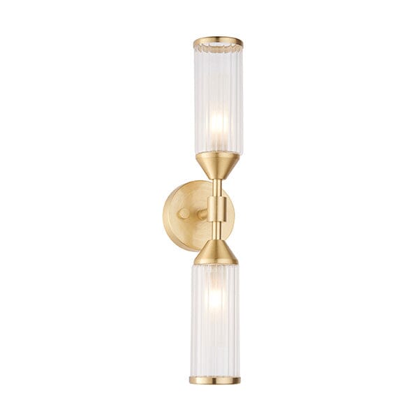 Apollo Gold & Glass Double Wall Light