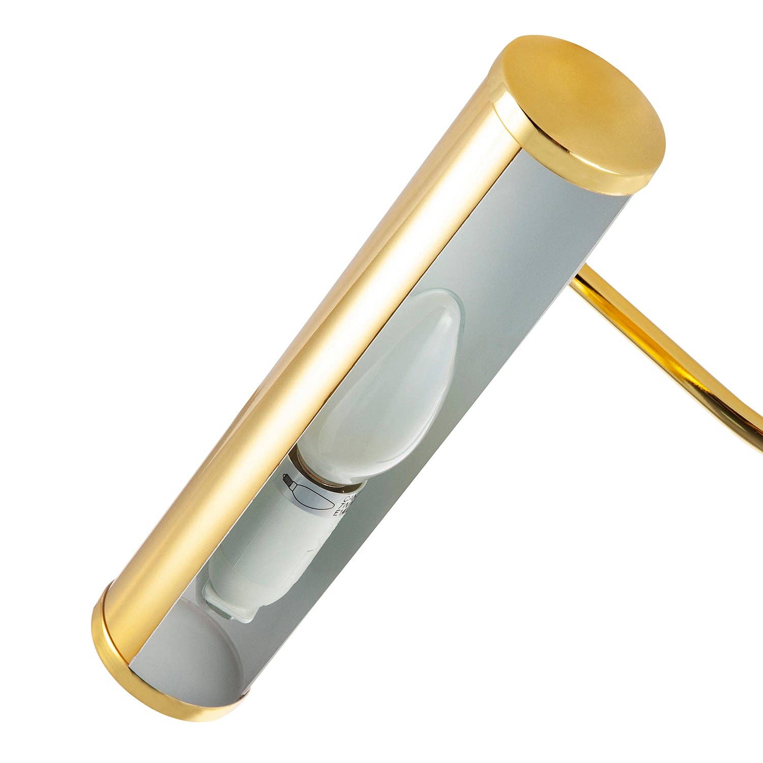 Maison Picture Light — Polished Brass, Swan Neck
