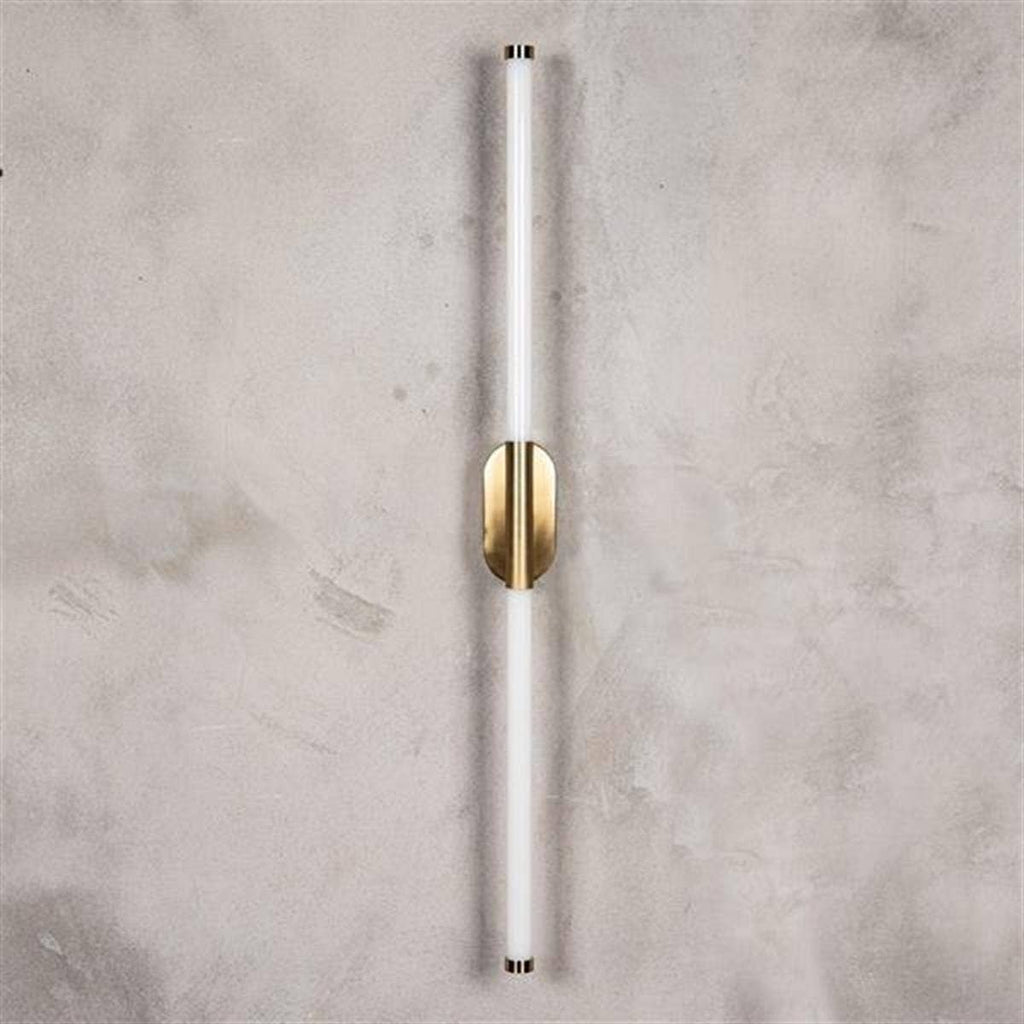 Akra Antique LED Wall Light — Antiqued Metal, 100cm
