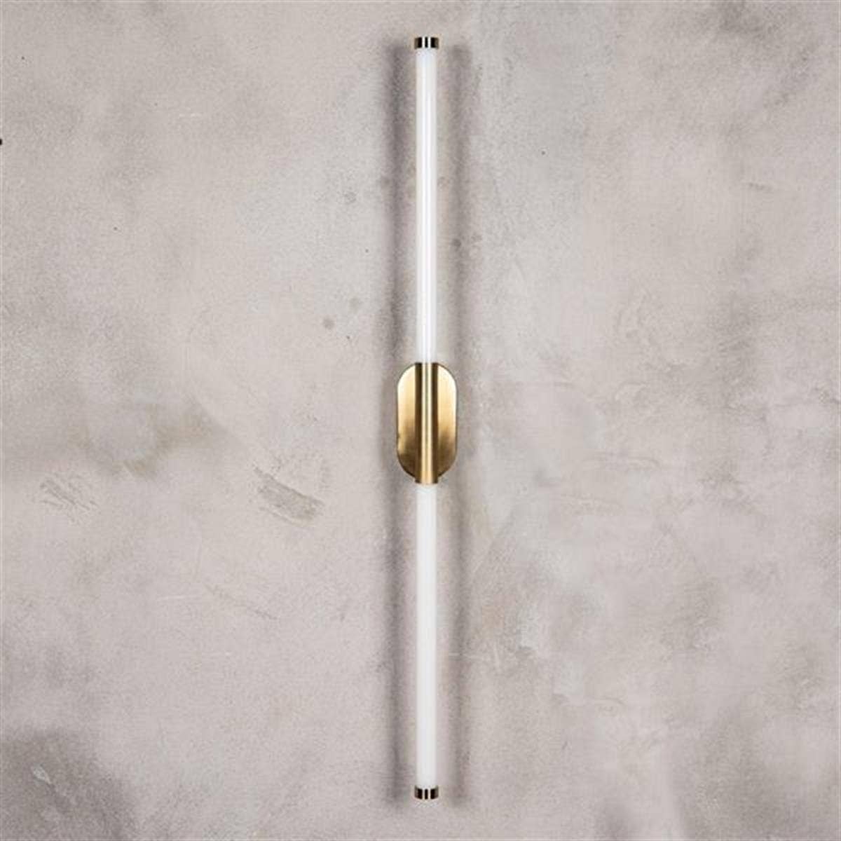 Akra Antique LED Wall Light — Antiqued Metal, 100cm