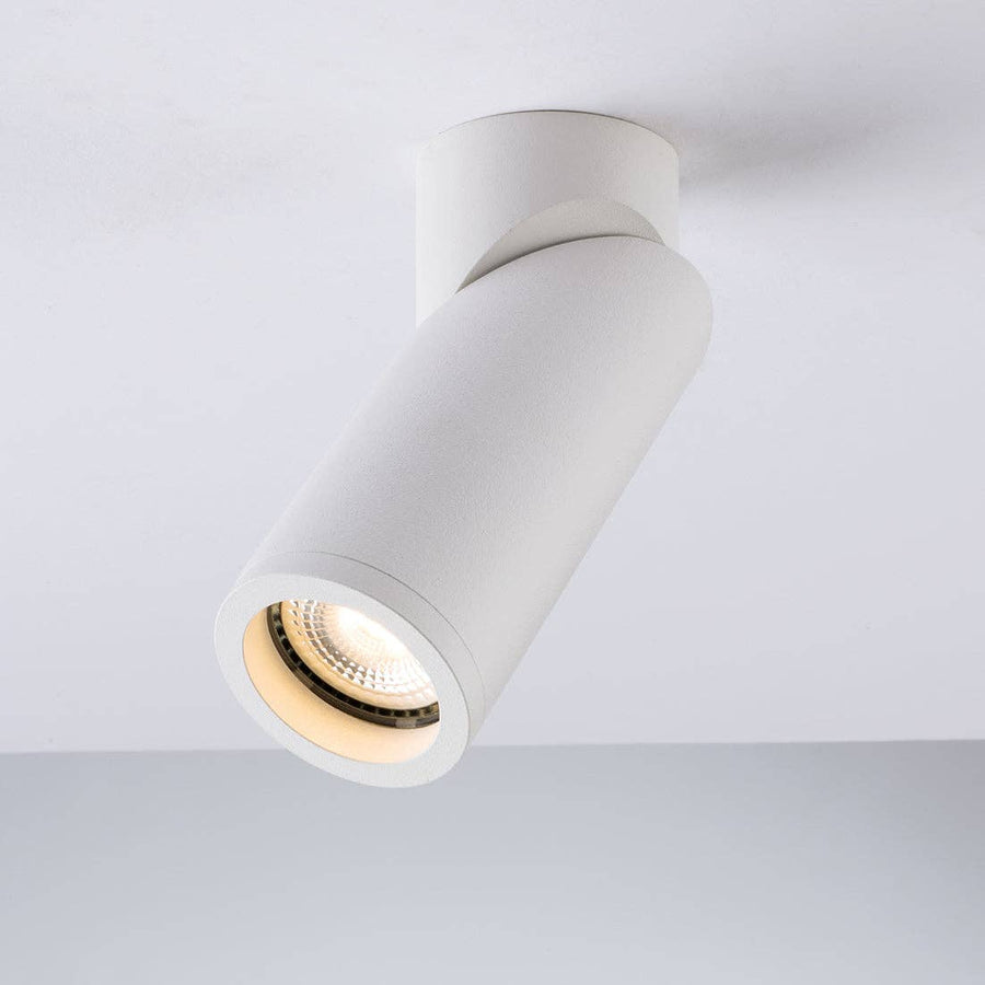 Genesis Aluminium Ceiling Spotlight — White, Adjustable
