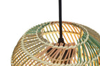 Tisco Braided Rattan Pendant — Multi-Colour, 21cm